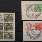 Berlin, MiNr. W 1, W 9 + W13, Briefstücke