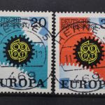 Deuschland (BRD), MiNr. 533-534, zentrisch Herne, gestempelt