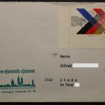 Deutschland (BRD), MiNr. 753, Ecke links unten auf Brief