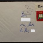 Deutschland (BRD), MiNr. 740, Ecke rechts oben auf Brief