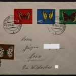 Deutschland (BRD), MiNr. 376-379 auf Brief, 18.6.62