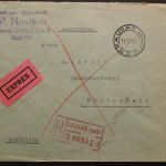 Litauen, Express-Einschreiben ab Kaunas nach Bitterfeld am 13.8.31