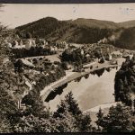 Eßbach über Schleitz, Landpoststempel auf Ansichtskarte