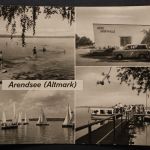Arendsee (Altmark), Badestrand, Sporthalle, Segelboote, Anlegestelle