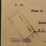 Brasilien, R-Brief 1931 mit Freistempler & Marken nach Flensburg