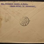 Brasilien, R-Brief 1931 mit Freistempler & Marken nach Flensburg