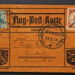 Deutsches Reich, MiNr. IV Gelber Hund Flugpost, Sonderkarte