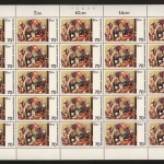 Deutschland (BRD), MiNr. 822, 25er Bogen mit PLF I, II, III, postfrisch