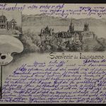 Lausanne, 4 Bilder Karte