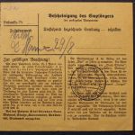 Deutsches Reich, MiNr. 583 auf Paketkarte