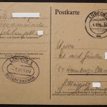 Lübeck, Gebühr bezahlt, ovaler Stempel 7.45