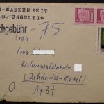 DDR, Stempel: Marke seit 3.10. ungültig - Nachgebühr