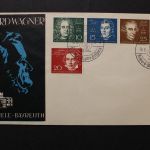 Bayreuth, Wagner Festspiele 1960 mit Deutschland MiNr. 315-319, SST