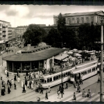 Hannover, Cafe am Kröpcke mit Opernhaus