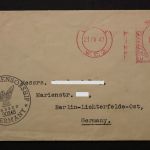 Großbritannien, dekorativer Brief nach Deutschland mit USA Zensur, 1947