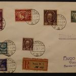 Polen, MiNr. 123-129 auf R-Brief nach Posen, 1920