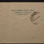 Spanien, dekorativer Beleg aus dem Jahr 1949