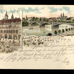 Basel, Rathaus und Brücke