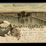 Geneve, Genfer See, Möwen, Rettungsring