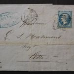 Frankreich, 20 C auf Brief, 1866