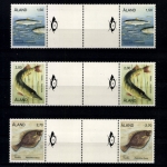 Aland, MiNr. 38-43, je ein Zwischenstegpaar Jhg. 1990, postfrisch