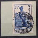 Saarland, MiNr. 295, Briefstück