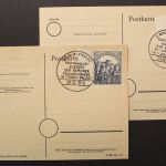 Berlin, MiNr. 72-73 auf zwei Blankokarten, FDC