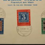 Deutschland (BRD), MiNr. 113-115, Sonderkarte, gestempelt