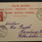 Postkutsche, Kind am Briefkasten, 1897