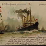 Hamburg, Hafen, S.D. Fürst Bismarck Hamburg verlassend