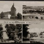 Albaxen, 4 Ortsansichten, Kirche