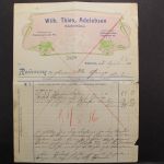 Adelebsen, Wilh. Thies, Holzdrechslerei, Rechnung, 1916