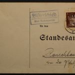 Bisterschied über Rockenhausen, Landpoststempel, 1943