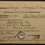 Bisterschied über Rockenhausen, Landpoststempel, 1943