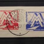 DDR, MiNr. 282-283, SST Leipzig, Briefstück