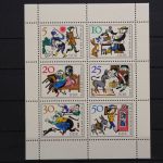 DDR, MiNr. 1236-1241 Kleinbogen, PLF I, postfrisch