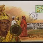 Elfenbeinküste, Numisbrief, 15.6.1990