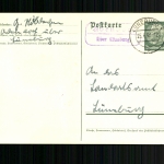 Adendorf über Lüneburg, Landpoststempel auf Ganzsache