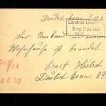 Deutsch-Evern Lüneburg Land, Landpoststempel auf Ganzsache