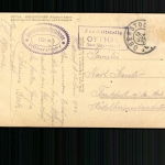 OYTHAL Taxe Oberstdorf Posthilfstelle, Stempel auf AK