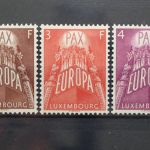 Luxemburg, MiNr. 572-574, Falz