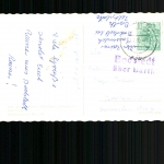 Bodstedt über Barth, Landpoststempel auf Ansichtskarte "Hafen in Bpdstedt