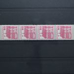 Deutschland (BRD), MiNr. 1028 A II R, Sechserstreifen, postfrisch