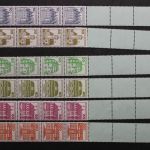 Deutschland, MiNr. 913-1143 A II R, Fünferstreifen, postfrisch