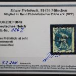 Deutsches Reich, MiNr. 126 PLF I, gestempelt, BPP Kurzbefund