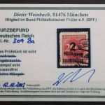 Deutsches Reich, MiNr. 309 B a, gestempelt, BPP Kurzbefund