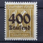 Deutsches Reich, MiNr. 299 PLF III, postfrisch, geprüft Infla