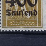 Deutsches Reich, MiNr. 299 PLF III, postfrisch, geprüft Infla