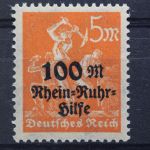 Deutsches Reich, MiNr. 258 PLF VIII, postfrisch, geprüft Infla
