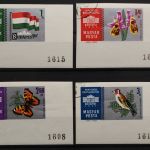 Ungarn, MiNr. 1765-1768 B, Ecke rechts unten, gestempelt